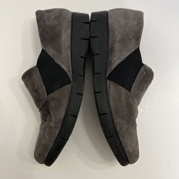 Clarks Artisan Grey Suede Daelyn‎ Monarch Slip on Comfort Loafer Shoes Size 8M - Picture 9 of 9